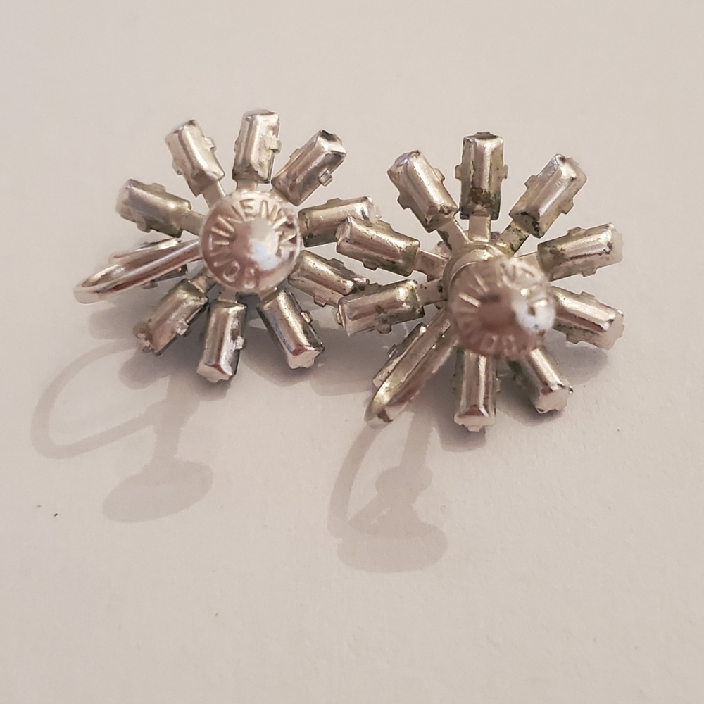 Continental Rhinestone earrings. - Picture 2 of 5